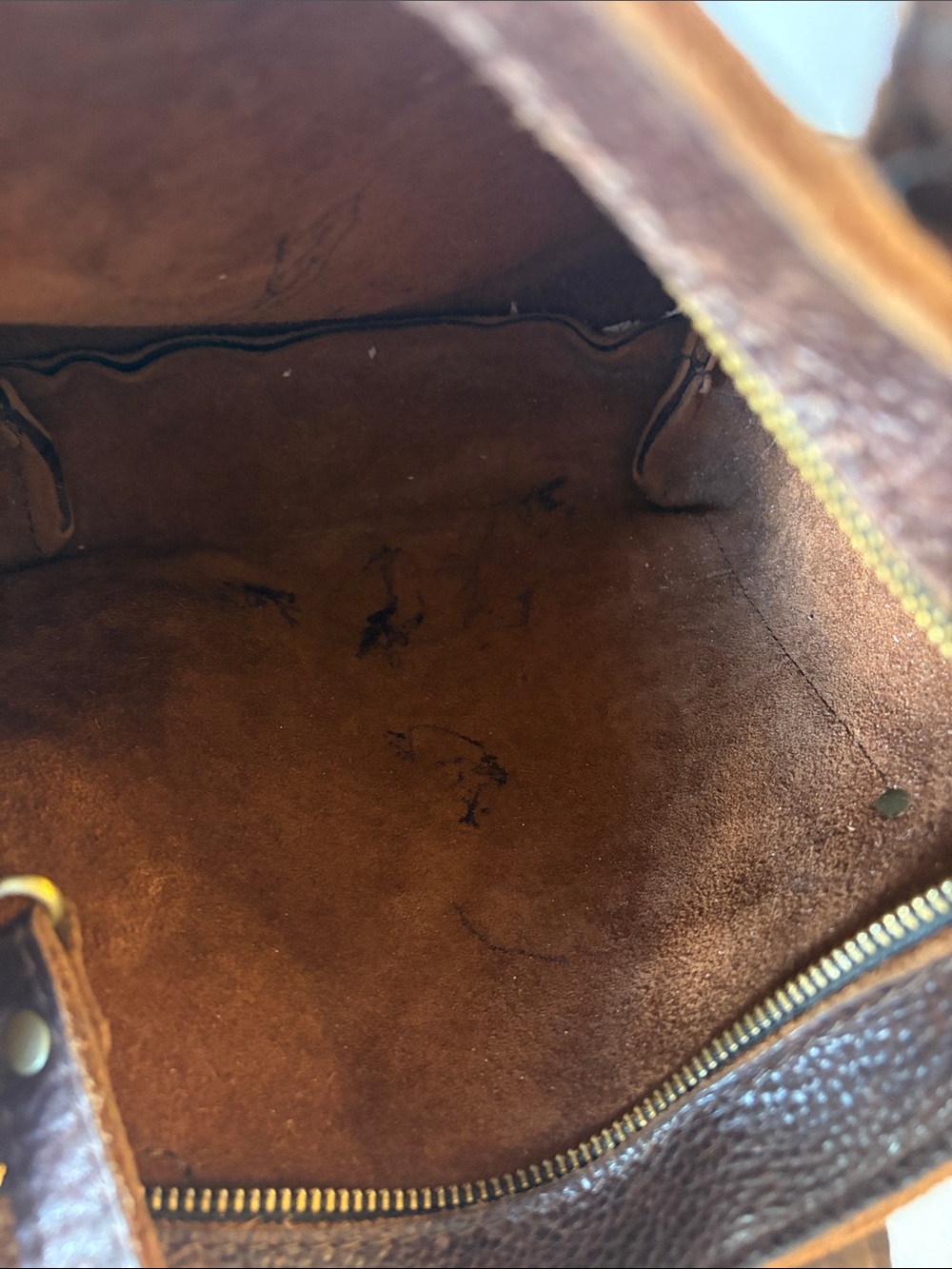 Portland Leather Dark Brown Leather Messenger Tote - Picture 7 of 10